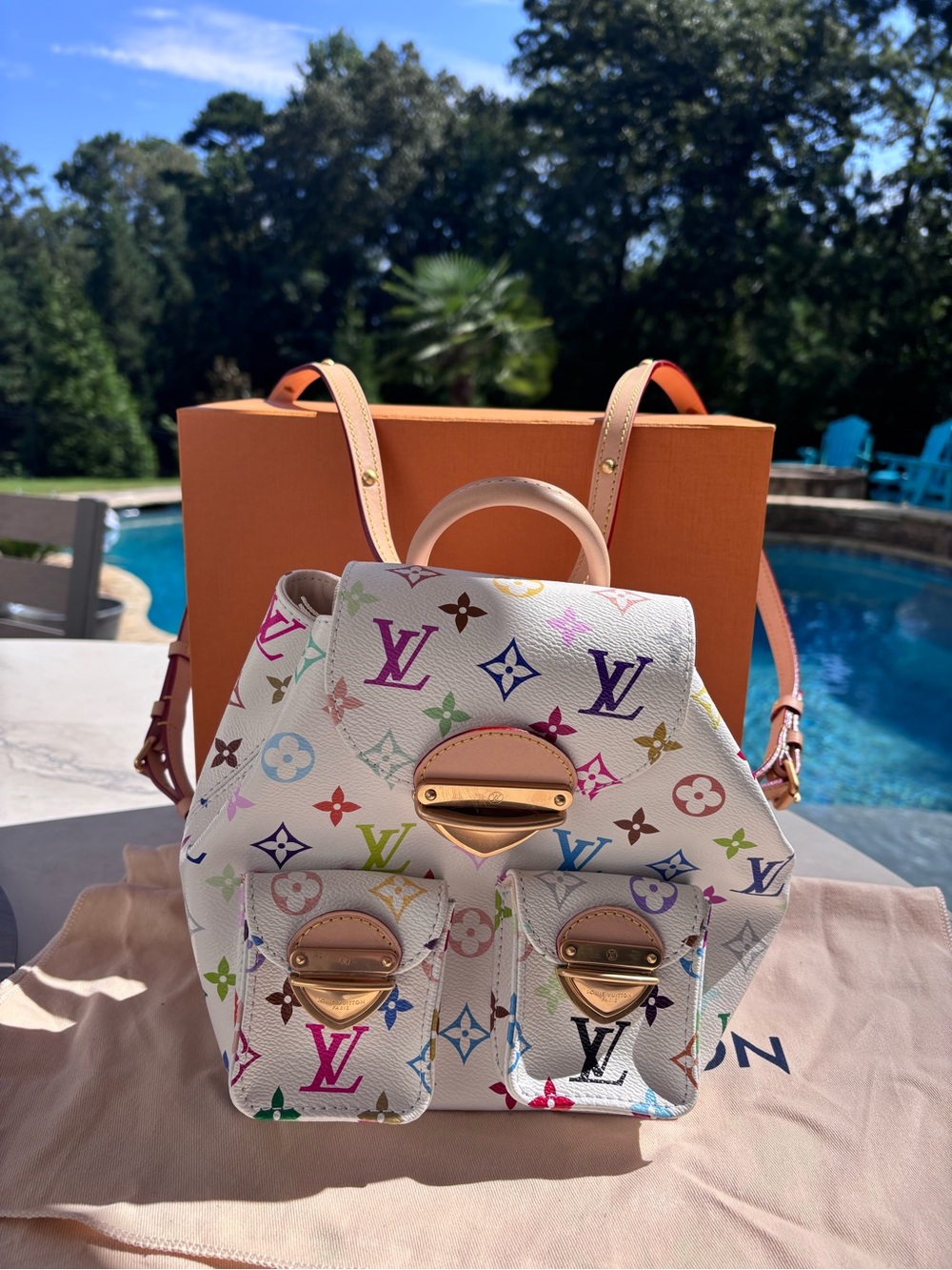 Louis Vuitton x Takashi Murakami Venice Backpack NWT!